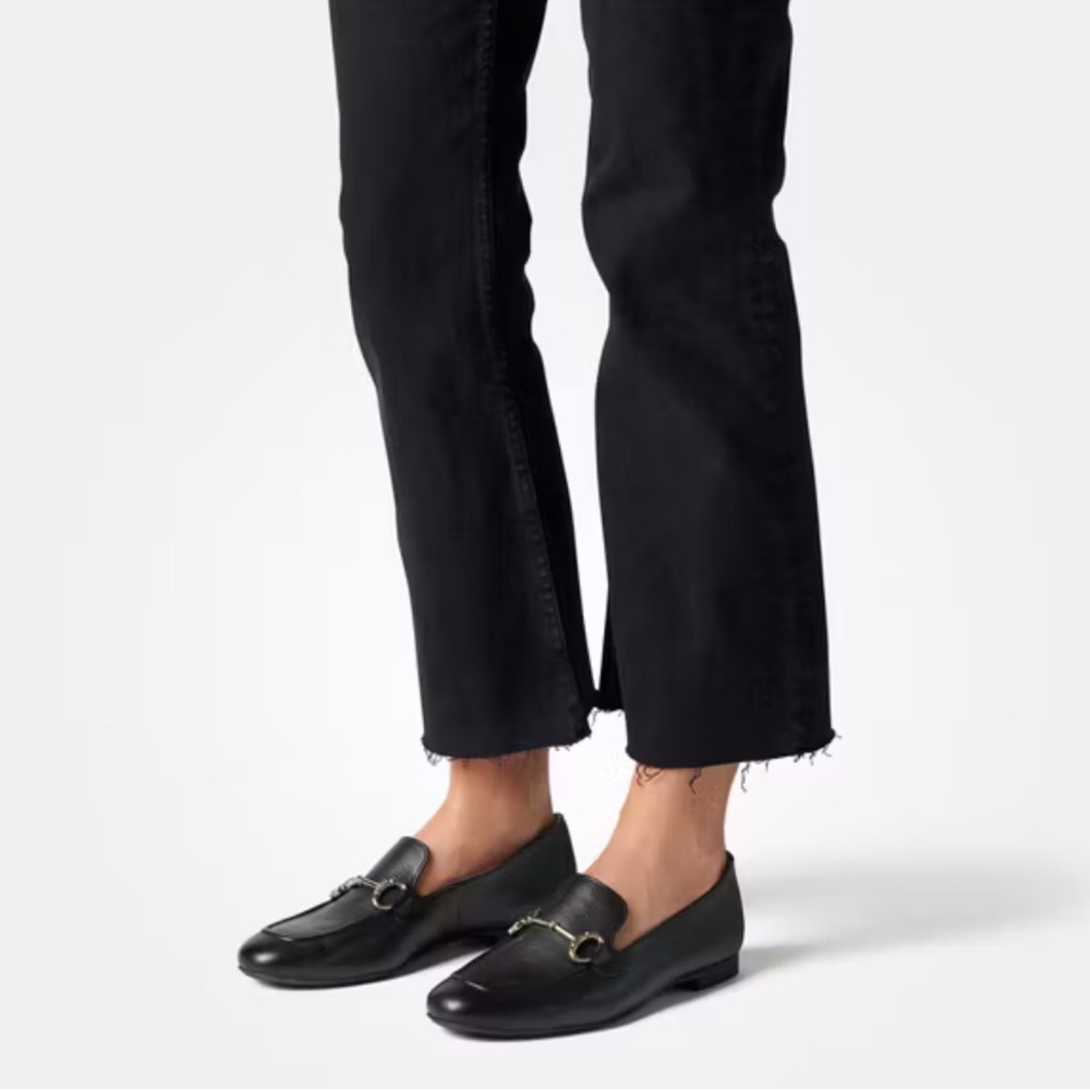Paul Green leather black 
Daphne Apron Toe Loafers size Uk 7 US 9.5 New